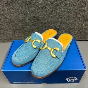 White Mountain Castor Loafer Mule Size 7.5